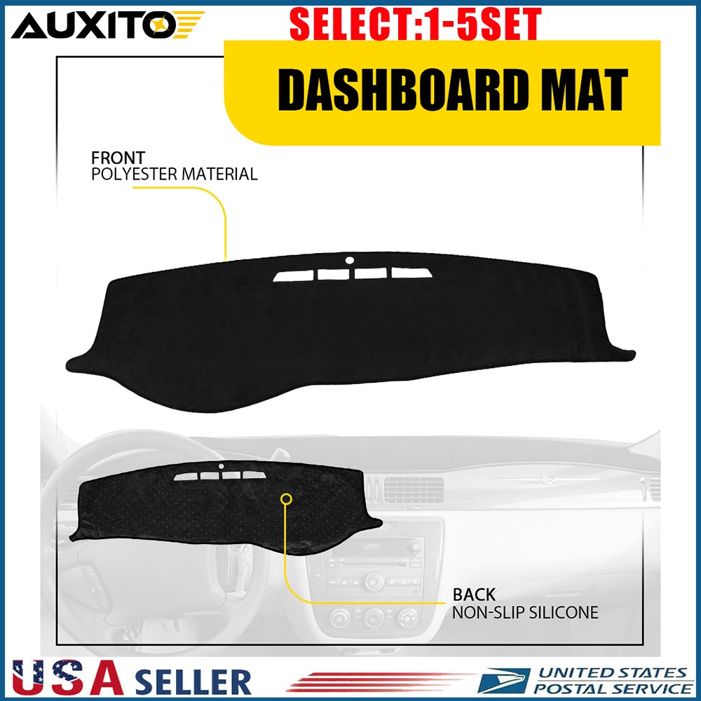 Dashboard Pad Cover Mat Fit 2006-2013 Chevrolet Impala Sun Protection Black 1-5X