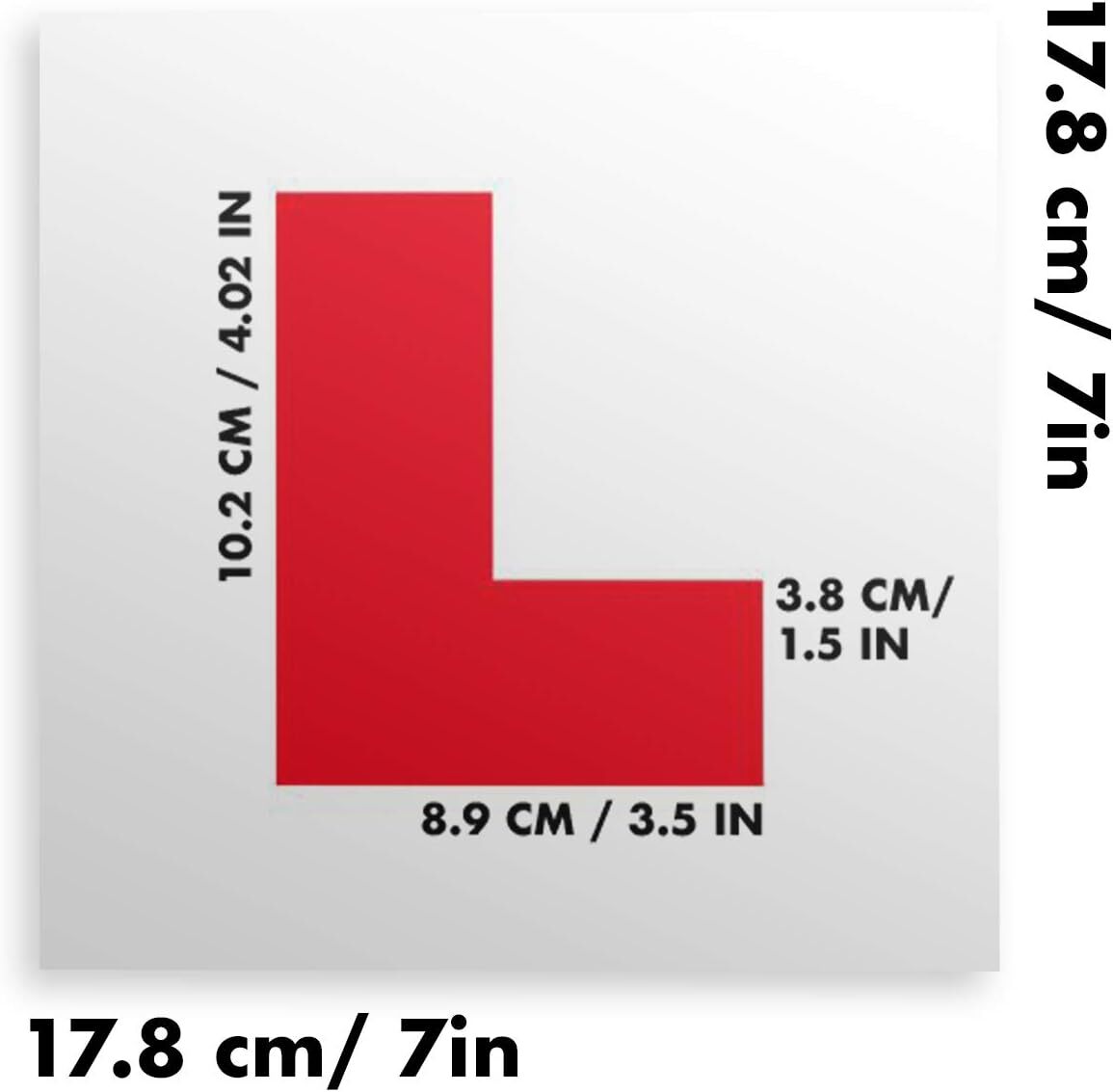 LEARNER STICKER L Plate Stickers Legal Learner Driver Sticker Self Adhesive