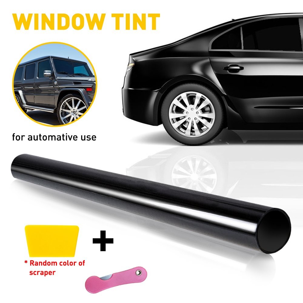US 10′ Uncut Roll Window Tint Film 5% VLT 15% 25% 35% Car Home Office Glass Tool