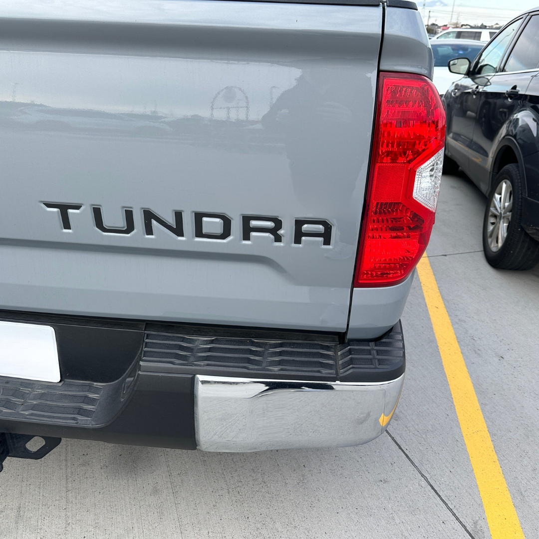 BLACK Tailgate Insert Letters Decal Vinyl Stickers for Toyota Tundra 2014-2021