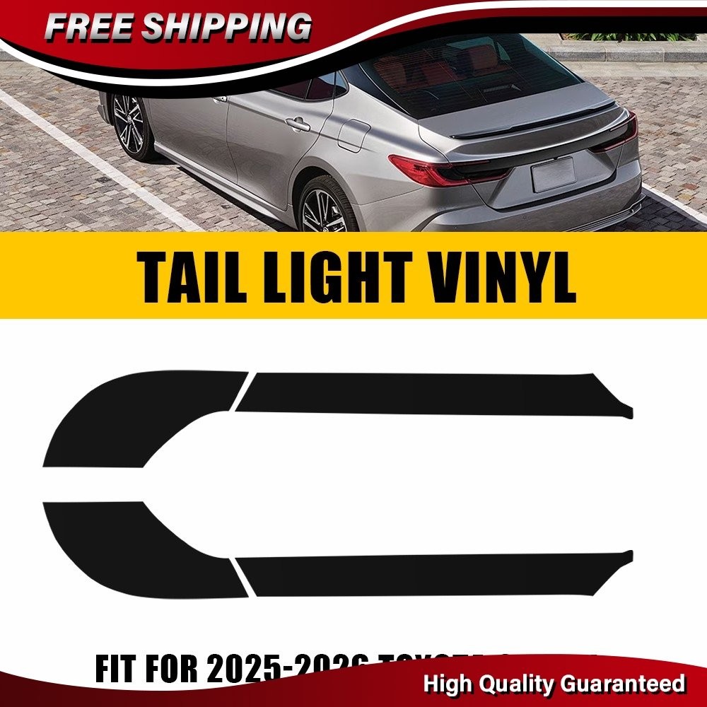 For 2025-2026 Toyota Camry Rear Tail Light Inner Overlay Tint Decals Vinyl Black