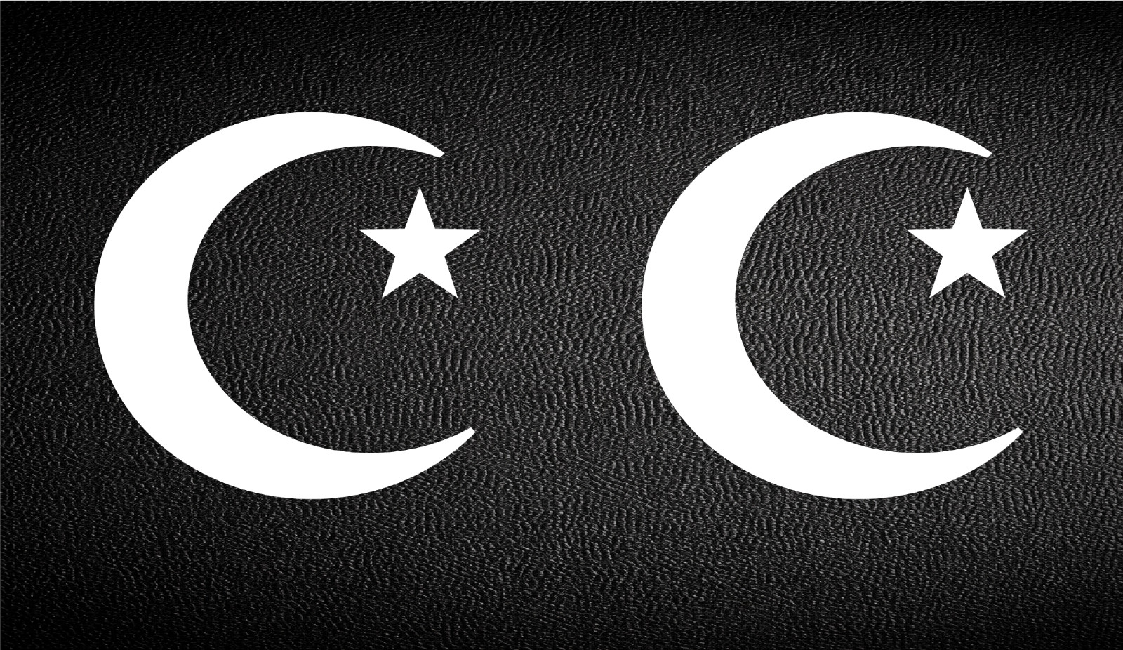 Islam Muslim Crescent Logo Moon Star Decal Sticker Choose Color and Size P1045