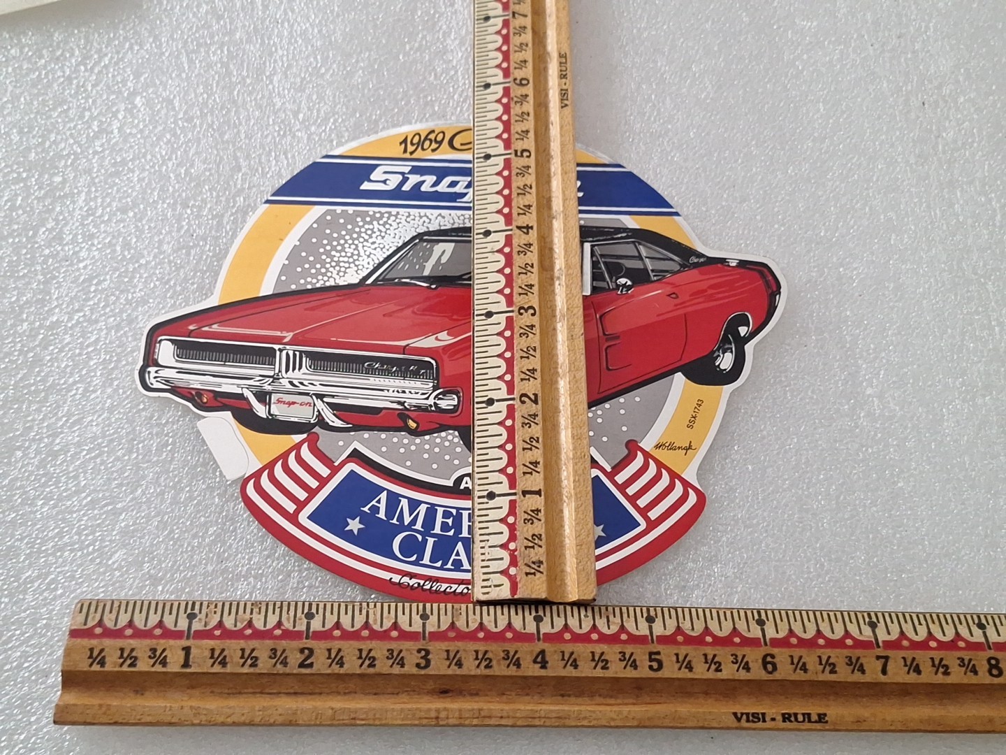 NEW Vintage Snap-on Tools Box Sticker HotRod Decal 1969 Charger SSX1743
