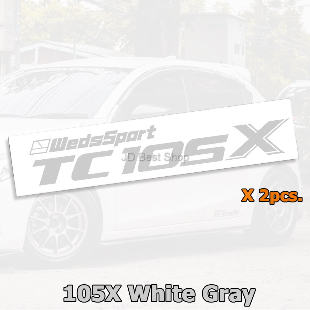 Sticker Diecut Wheels Car Racing WedsSport TC105 N X Vinyl JDM Style Jap Set 2pc