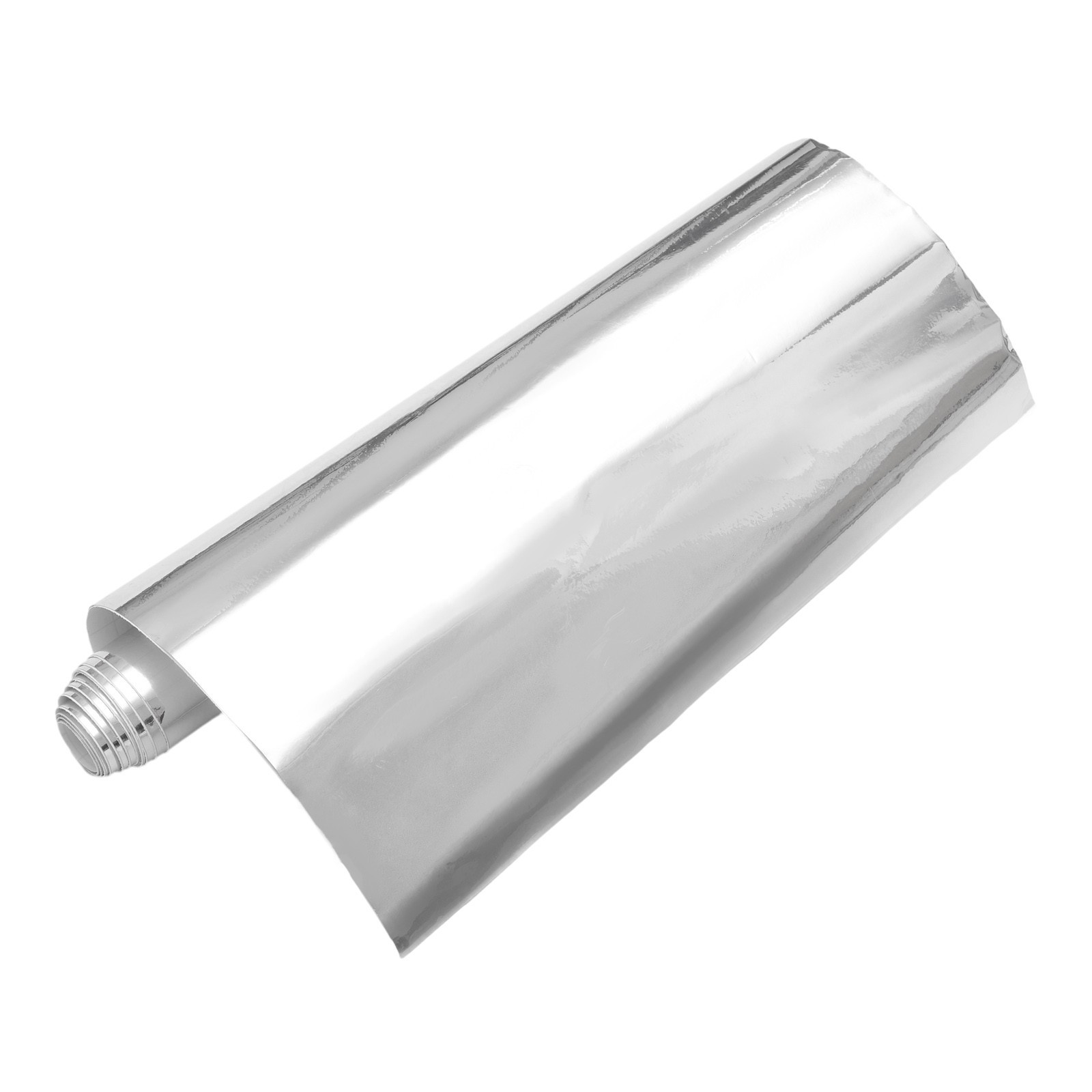Silver Chrome Mirror Vinyl Wrap Film Roll Sheet Air Bubble 12 X 60 In