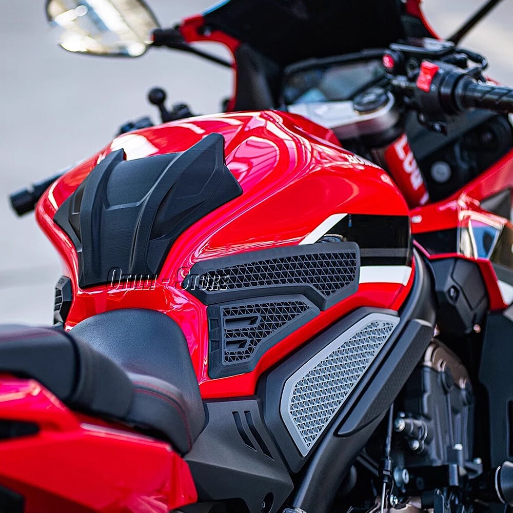 For Honda CBR650R CB650R Motorcycle Black Front Fuel Tank Pad Sticker Protection