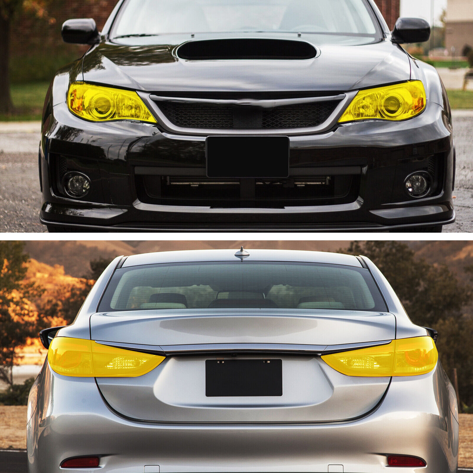 Sticker for Car Headlight Taillight Fog Light Tint Protector Film Wrap Decals