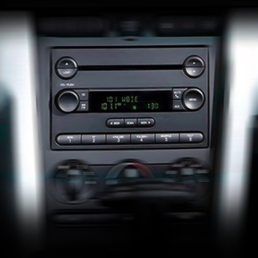 Vinyl Replacement Radio Button Sticker For FORD MUSTANG 2005 2006 2007 20 M