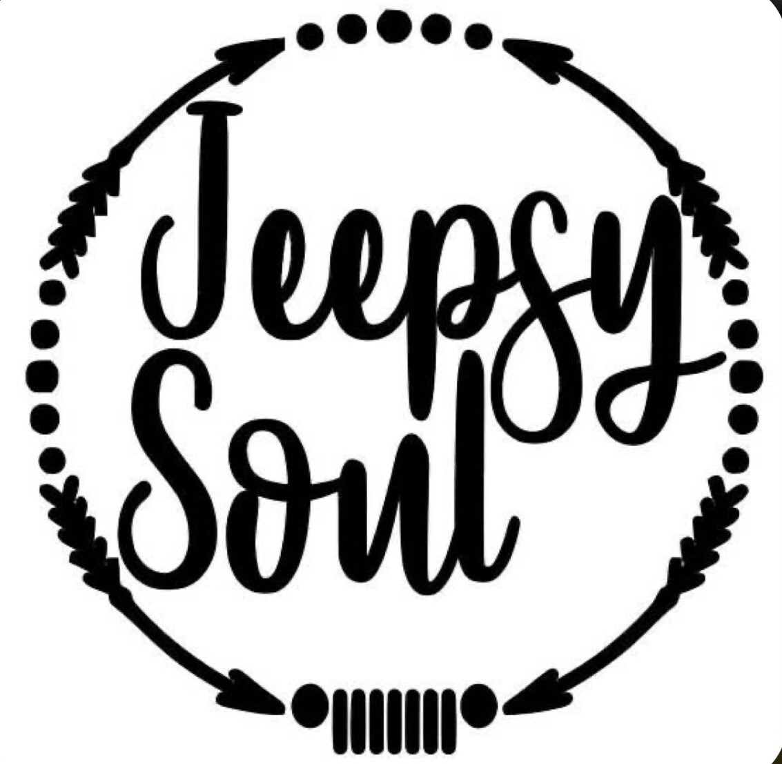 Jeepsy Soul White Vinyl Decal Sticker