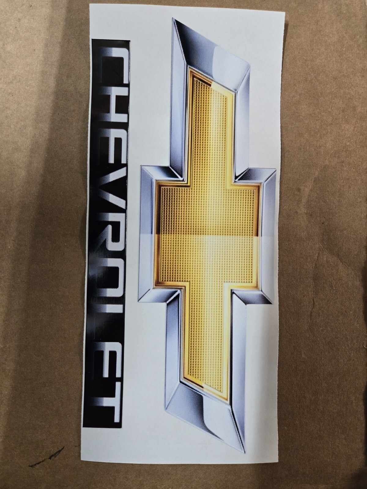 Chevrolet Emblem sticker 9×3 Inches Bowtie Truck CAR Chevy Silverado 2 Pcs