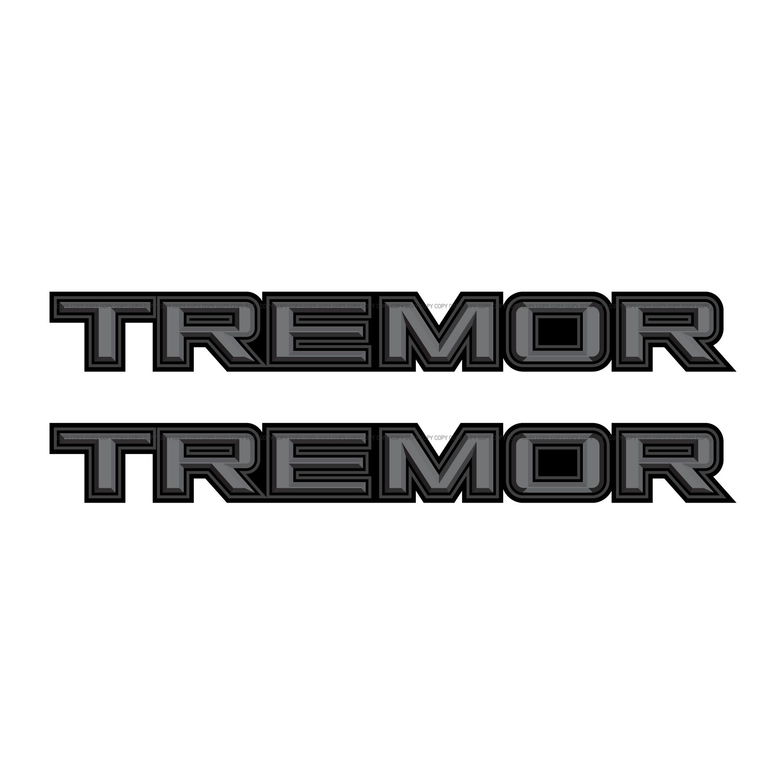 Tremor Package Truck Bed Side Decal Sticker