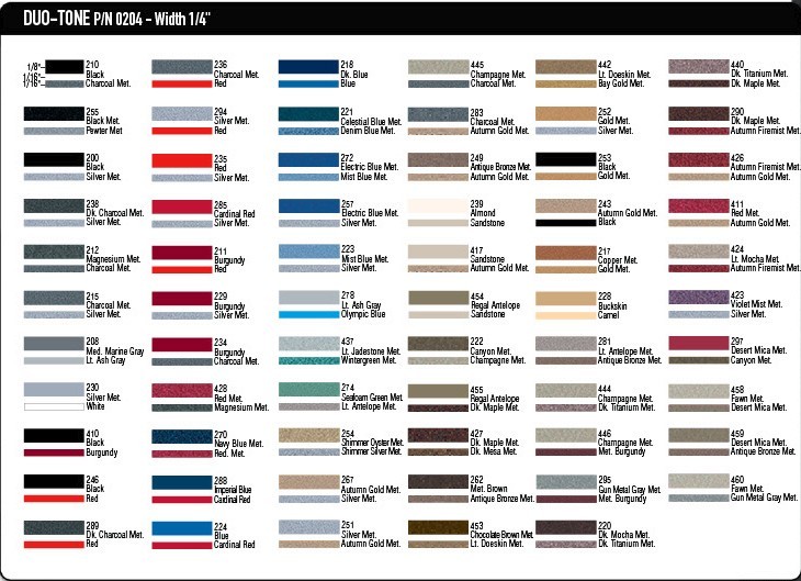2 color (1/4″) 4/16″ x 150′ Roll of Auto Accent Pinstripe stripe Duotone