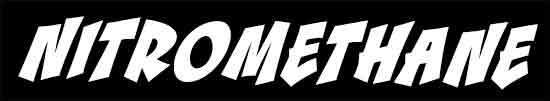 x1 “NITROMETHANE” VINTAGE Drag Race, Top Fuel, Hand Lettered look decals.Badass