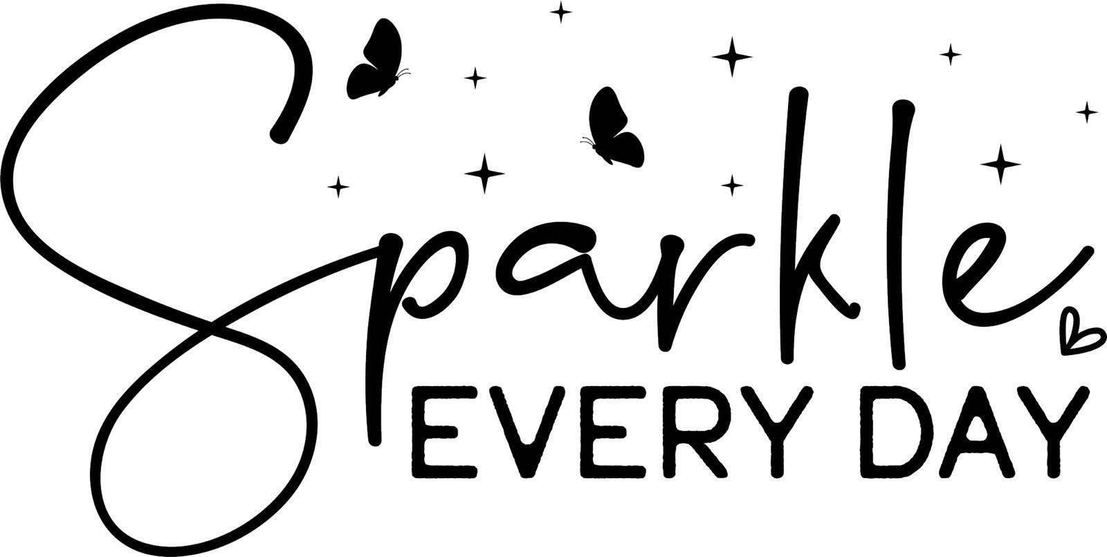Quote Sticker (3 Inch) Encouragement And Motivational Phrase Sparkle Everyday !