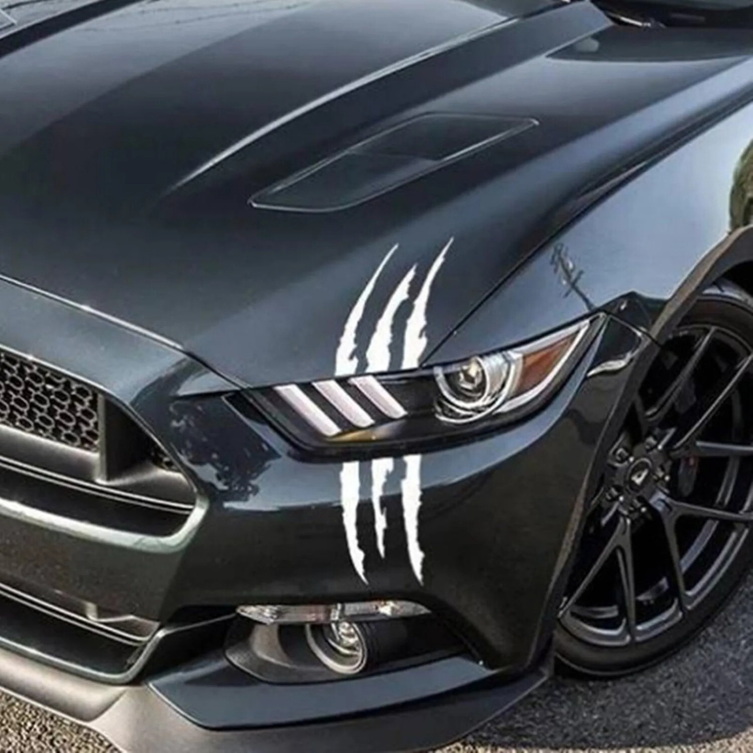 Car Monster Claw Scratch Vinyl Sticker For Car Decal Hood Headlight Decoration