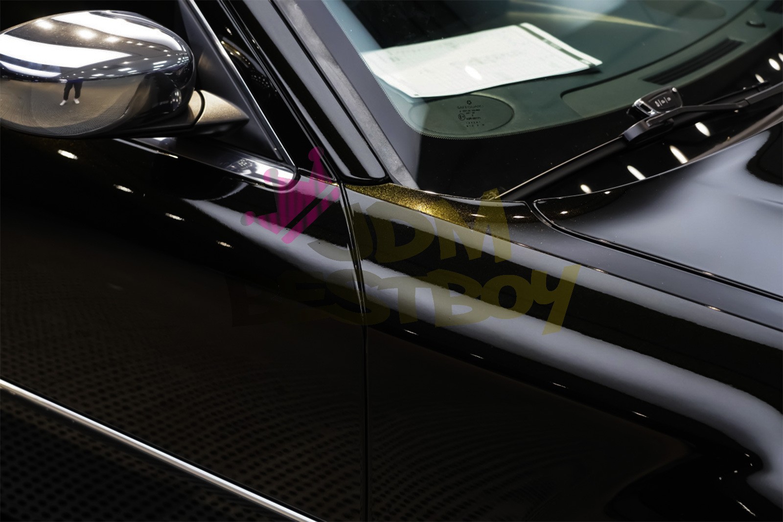 1FTx5FT PPF Paint Protection Film Gloss Black Gold Metallic Scratches Shield