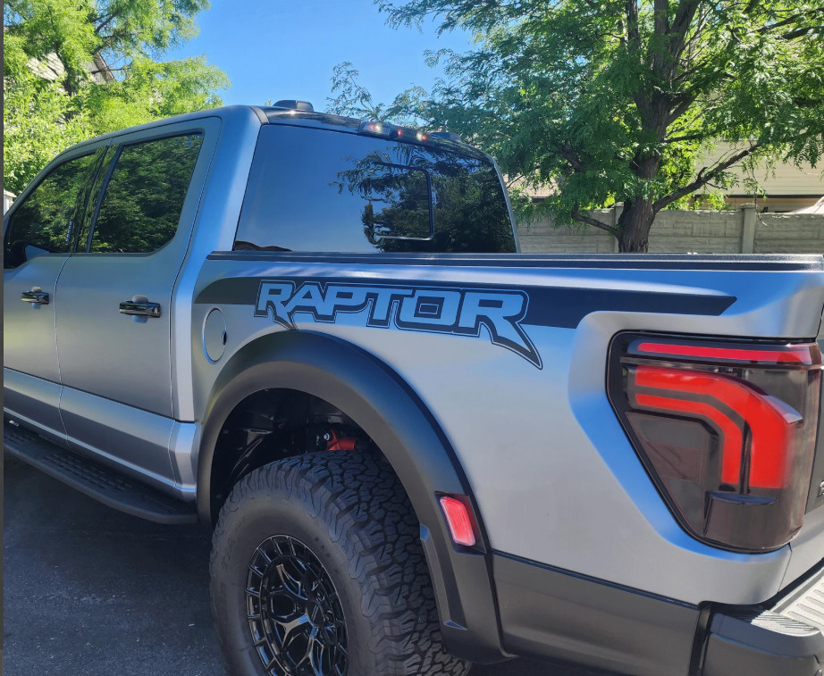 Ford F150 Raptor Side Bed Decals Rear Quarter Graphics Decals Both Sides