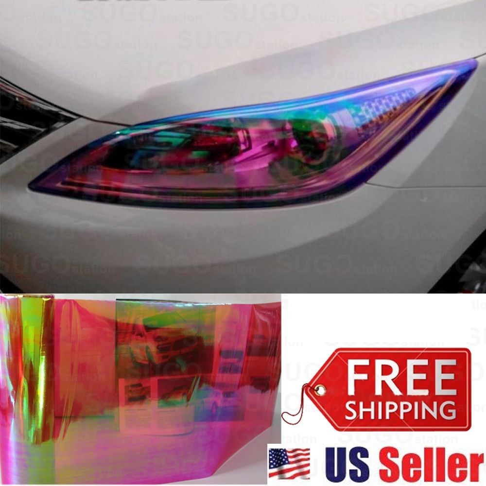 12″x48″ Chameleon Neo RED Color Headlight Taillight lamp Fog Vinyl Tint Film