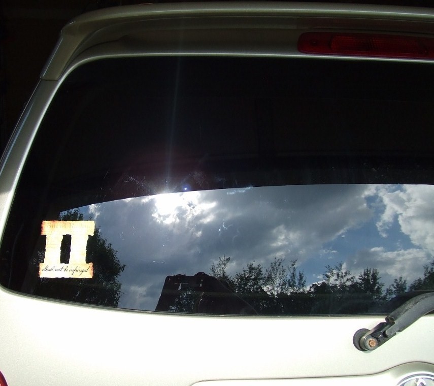 Second 2nd Amendment Car Decal Vinyl Window Sticker Bill of Rights Shall Not Be