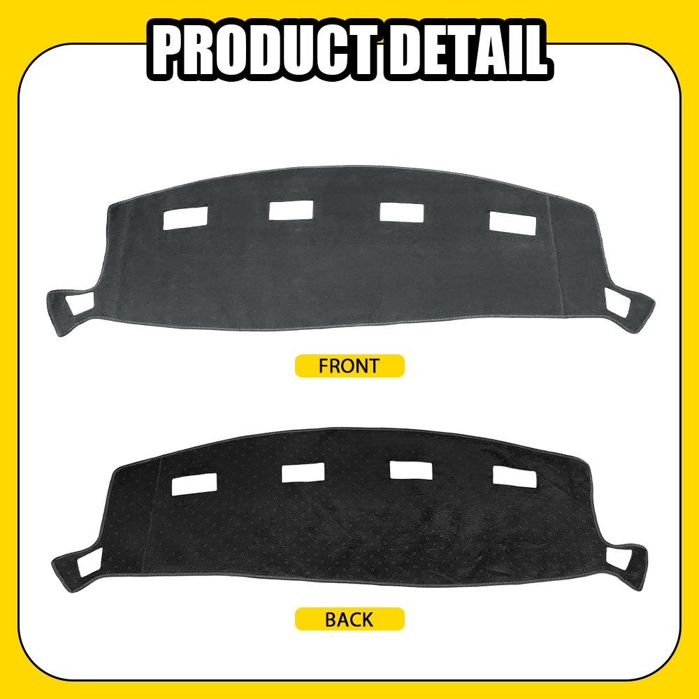 Fit 2002-2008 Dodge Ram Dashboard Cover Mat Pad Gray Dash Board Non-Slip 1-5X