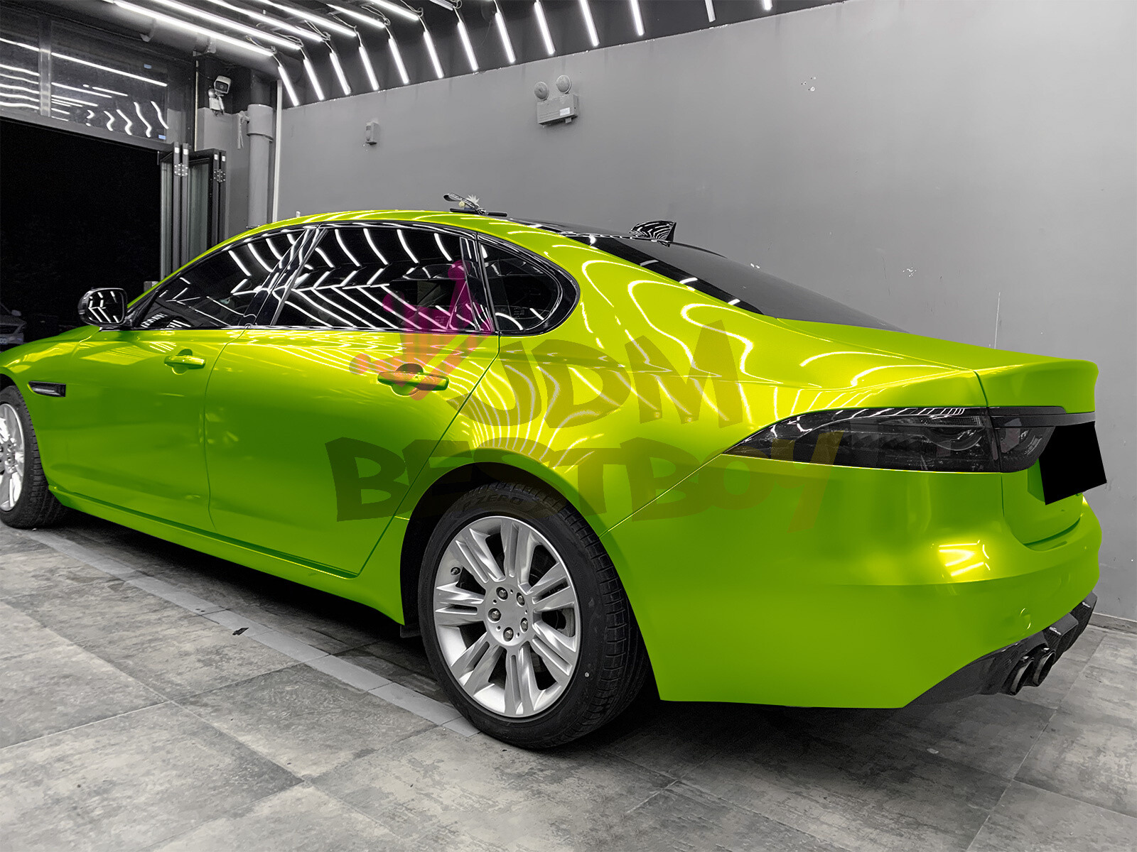 Gloss Metallic Lime Green Candy Decal Car Vinyl Wrap Film Sticker Sheet Sparkle