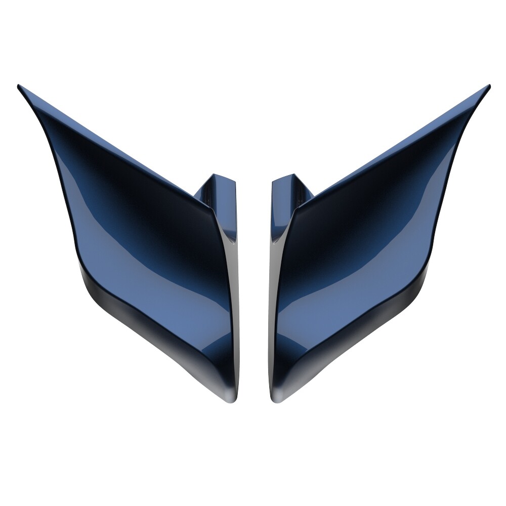 Advanblack Midnight Blue Stretched Extended Side Cover Fits Harley Touring 2014+