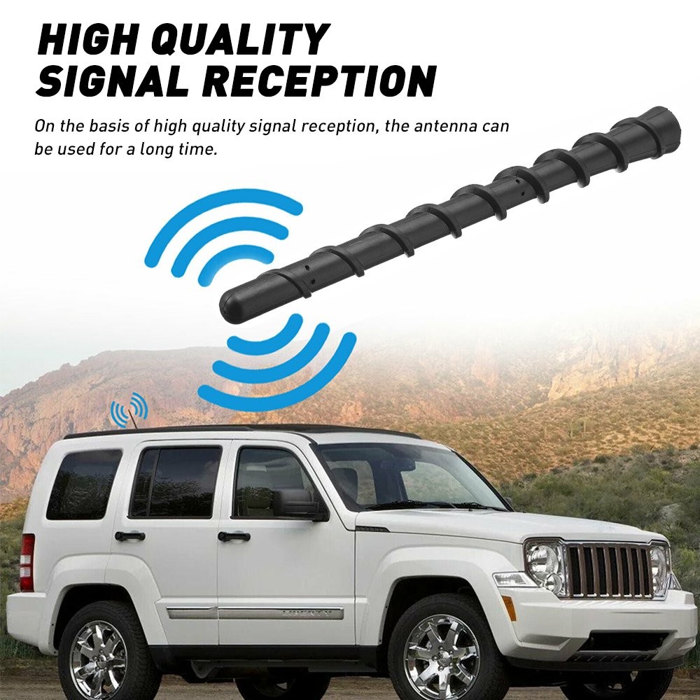 1/2set Car Am/Fm Radio Antenna Mount Vehicle Flexible Bee-Sting Roof Aerial 7″ M