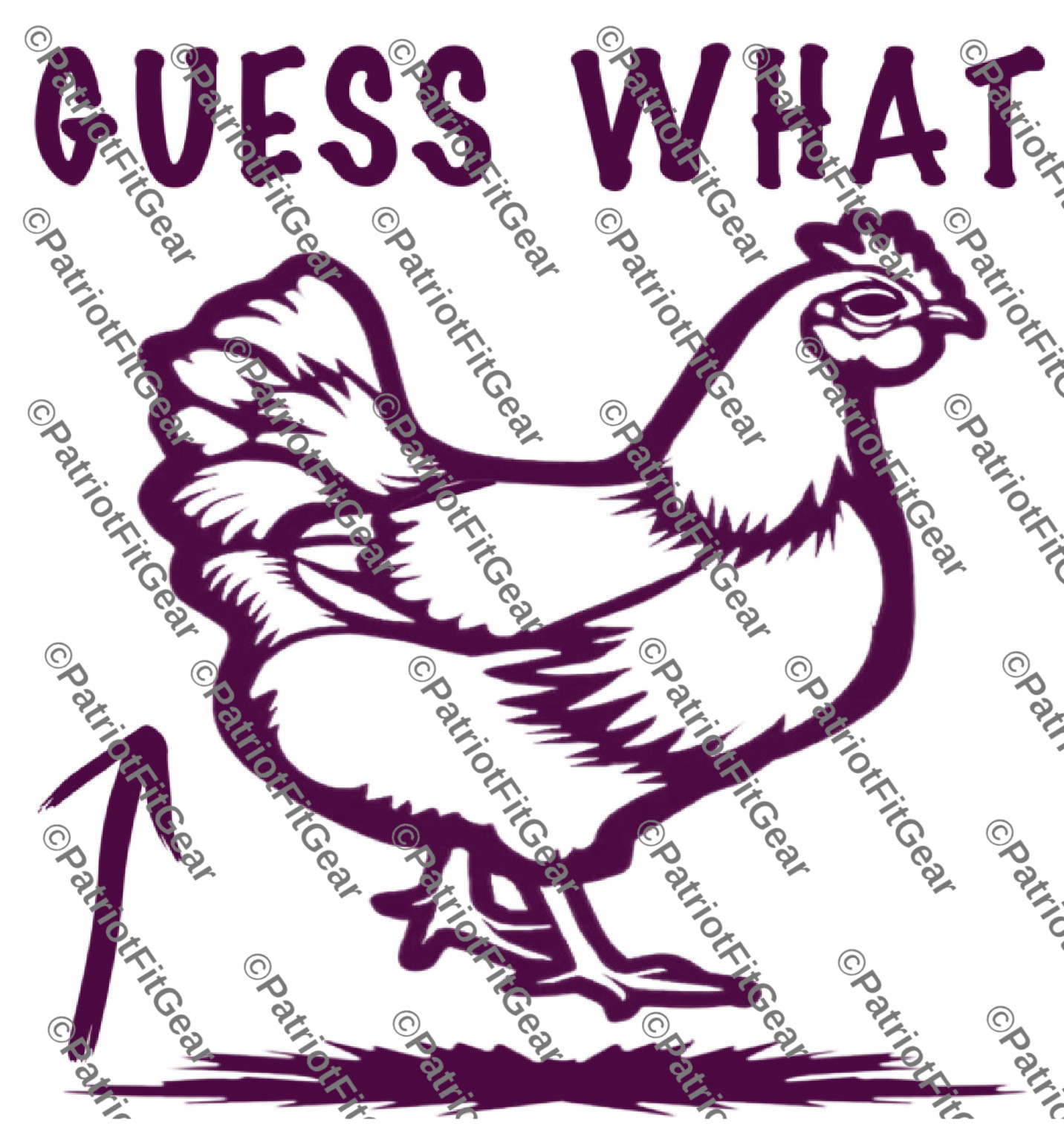 Chicken,Guess What Chicken Butt, Fowl, Poultry Farm, Hen,Pullet,Vinyl Decal