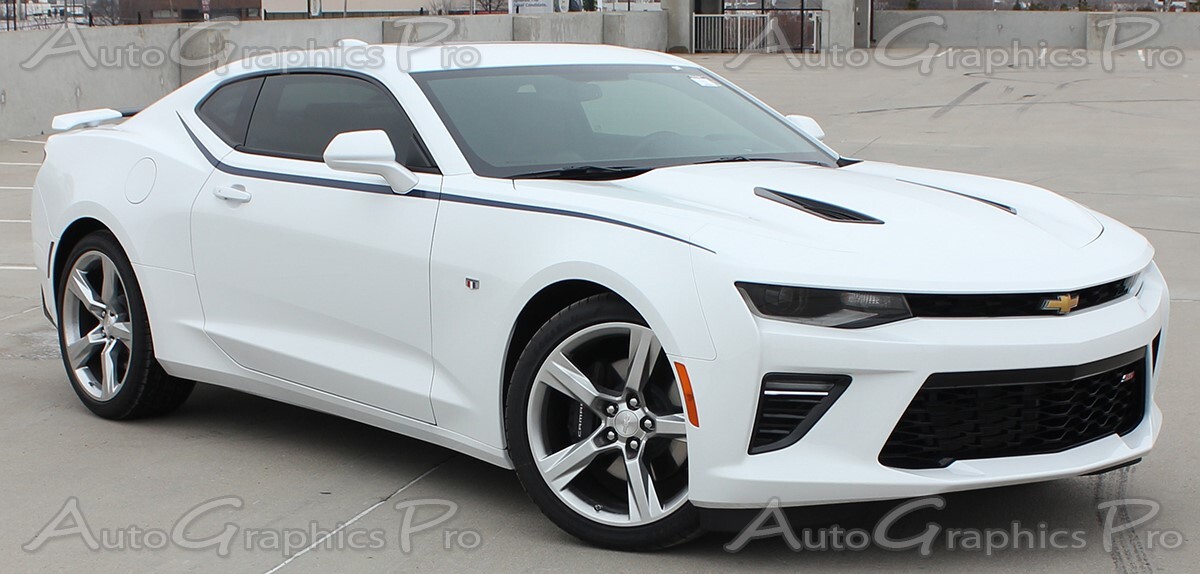 2017 2018 Camaro SS RS Upper Door Fender Accent Vinyl Graphic Decals 3M Stripes