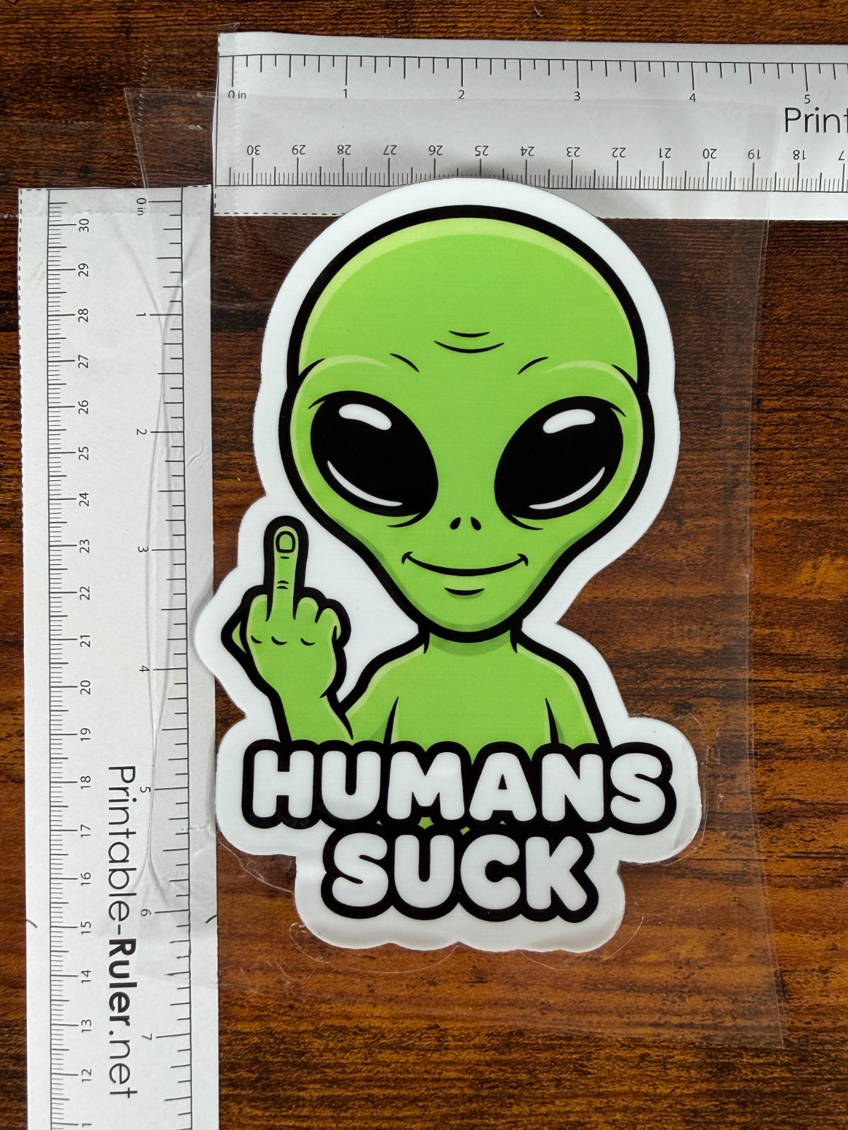 Humans Suck (large) decal sticker