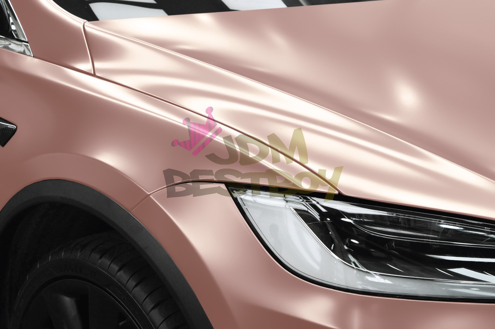 Matte Metallic Rose Gold TPU PPF Paint Protection Film Dry Wet Apply Vinyl Wrap