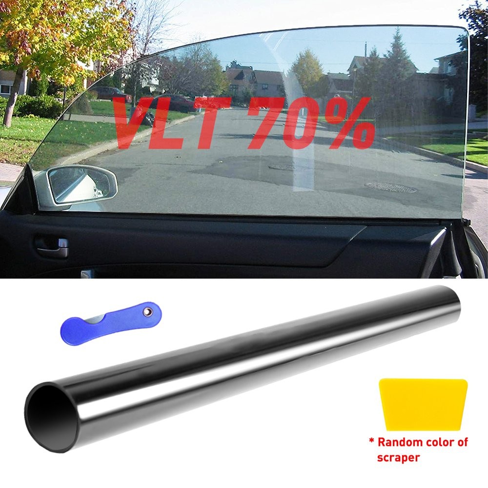 1/2set 10FT Window Tint Film Sun 70% Protection All Uncut & Sides for Rear Chevr