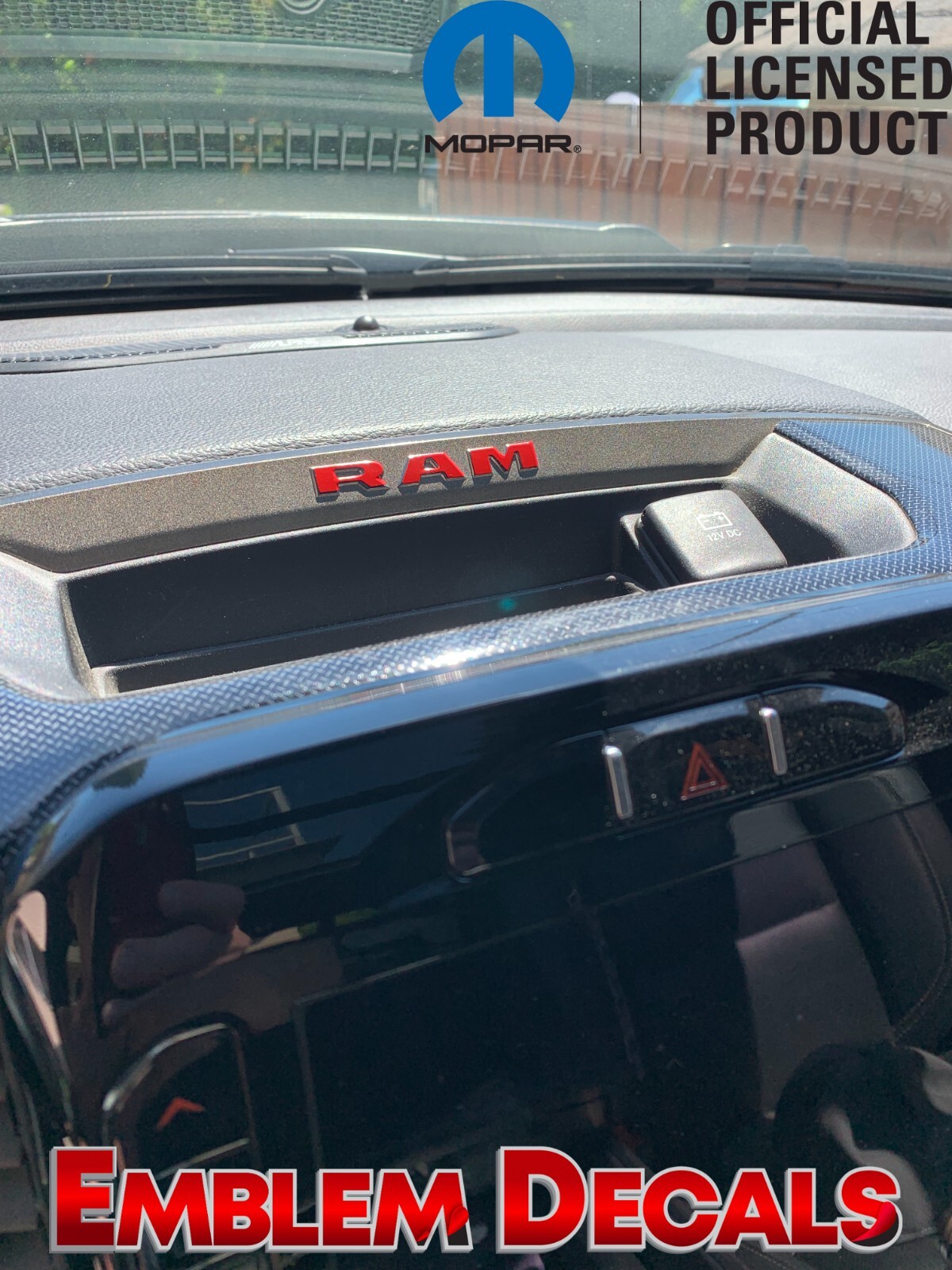 RAM 1500 DT Upper Radio Bezel Console Decals 2025 2026