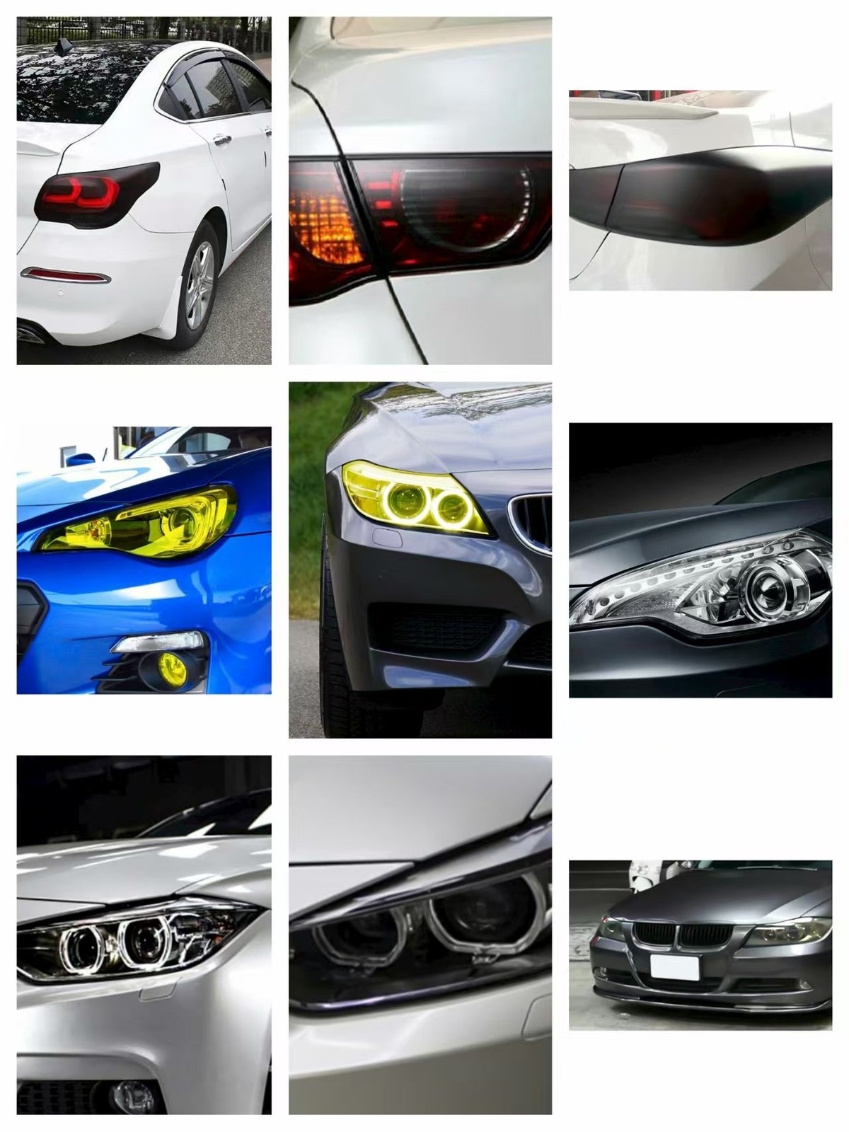Headlight Taillight Fog Light Tint Film FOR SUV Van Truck Motor Homes,School Bus