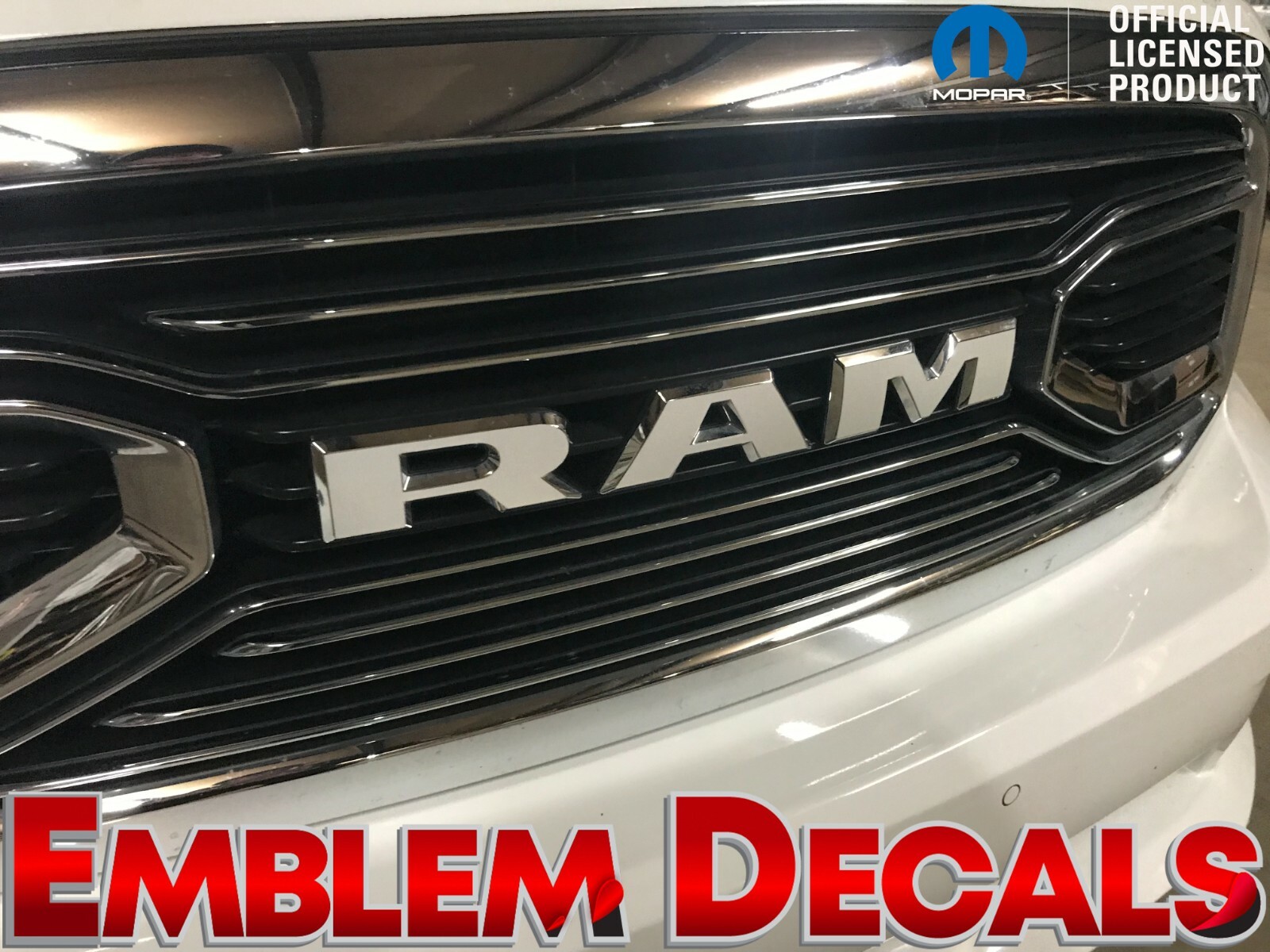 RAM 1500 SPORT Grill Emblem Decals 2018