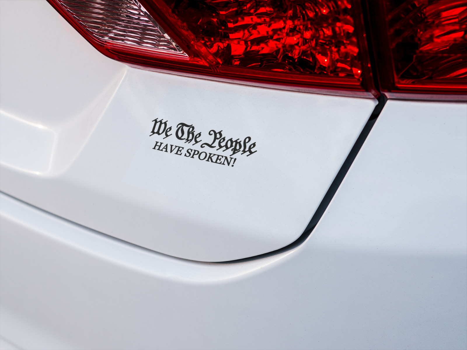 We the People HAVE SPOKEN Car Window Vinyl Decal Graphic Sticker 2024 NEW