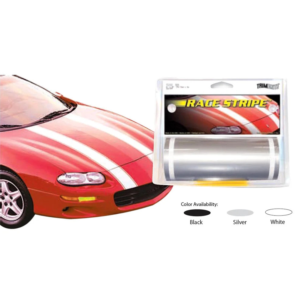 Trimbrite Race Stripe 6″ x 20′ Silver Stripe Kit