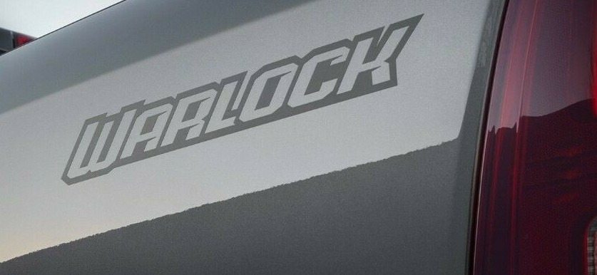 New 2018-2024 Dodge Ram 1500 Classic WARLOCK Bed Side 2 Decals, OEM Mopar