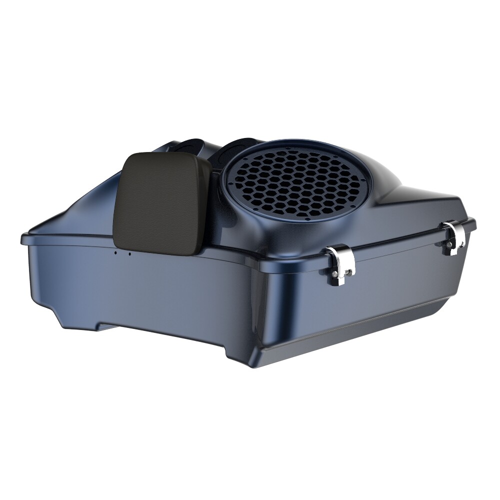 Midnight Blue 8” Speaker Lids For Advanblack/Harley Chopped Tour Pack