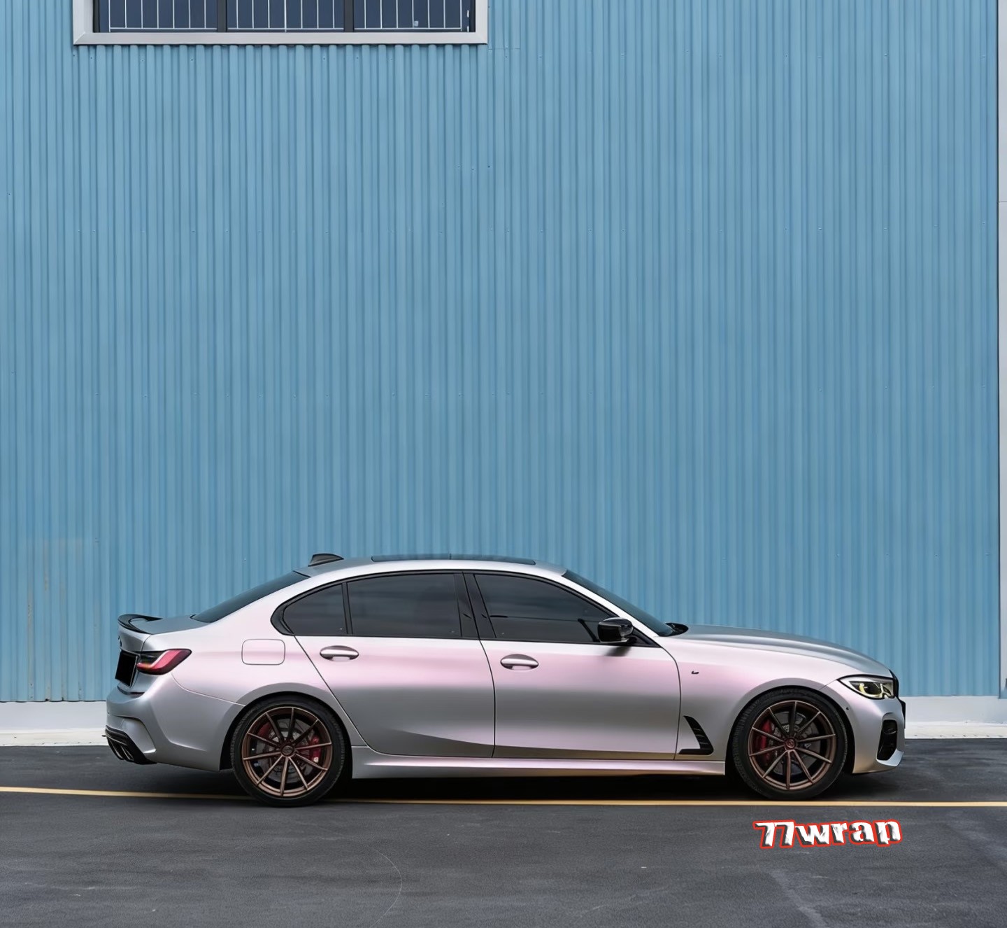 50FT x 5FT PET Silver Pink Chameleon Satin Pearl Metal Car Vinyl Wrap Sticker US
