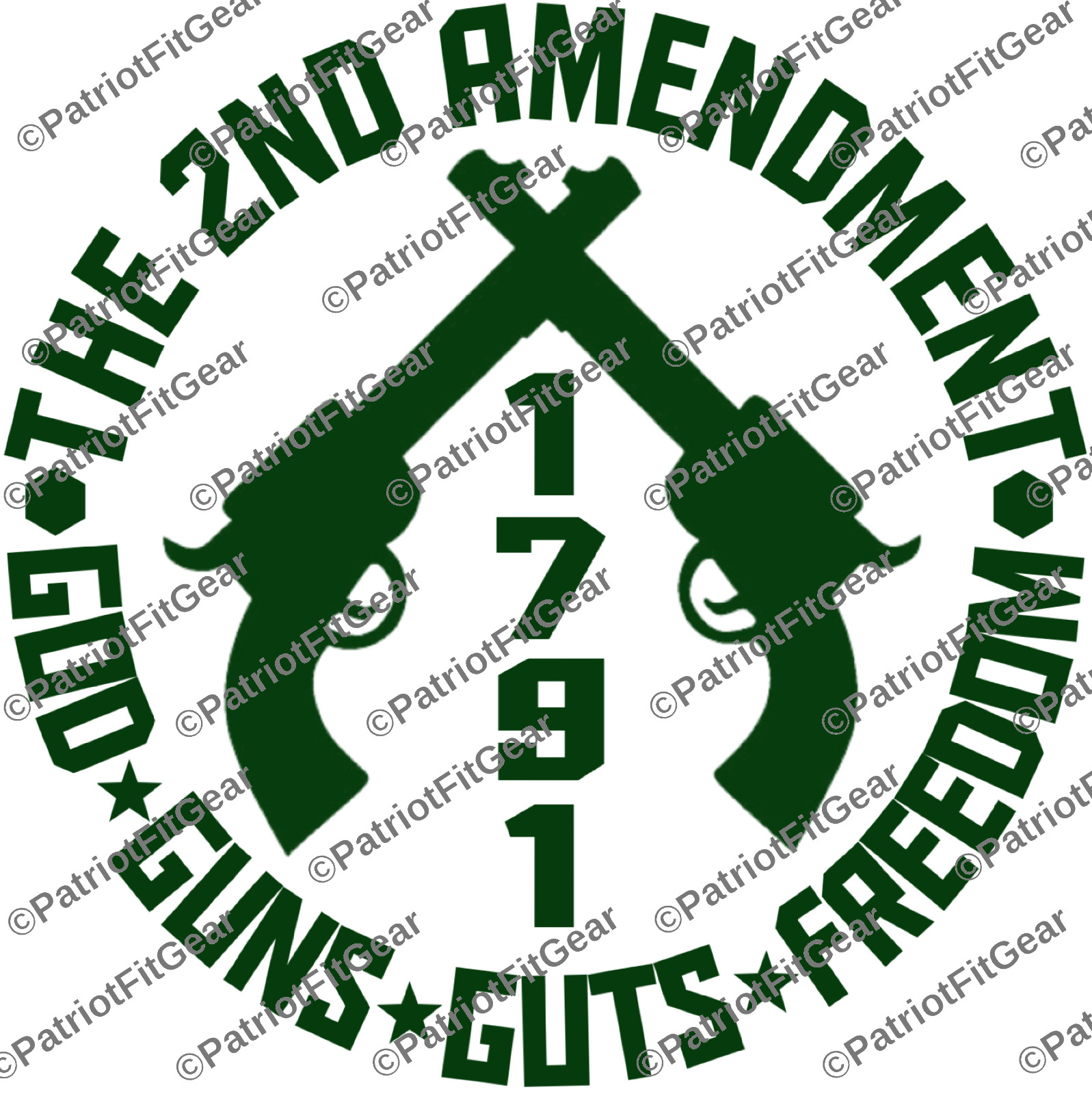 The 2nd Amendment,God Guns Freedom,Molon Labe,2A,Gun Rights,Custom Vinyl Decal