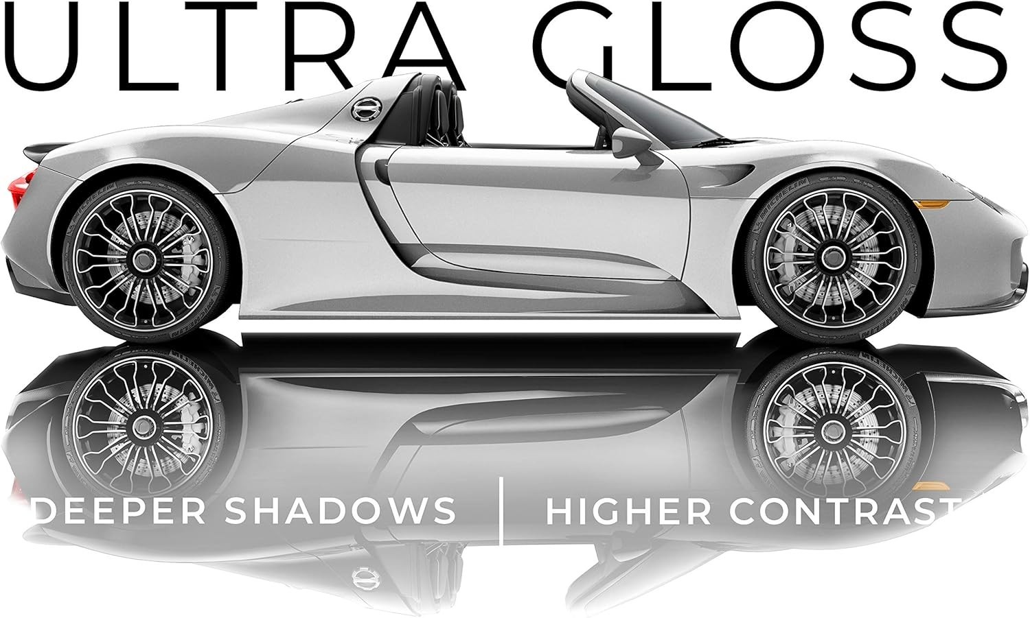 Ultra Gloss Silver Metallic Vinyl Car Wrap Paint Replacement Film Roll with …