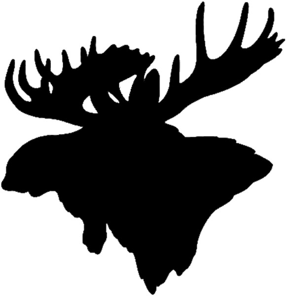 Moose Car Window Decal Large Animal Hunting Laptop Bumper Sticker Multiple Sizes