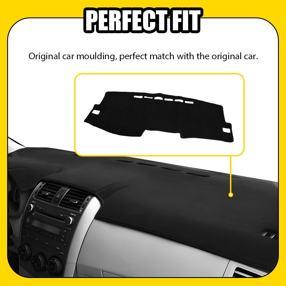 For Toyota Corolla 2009-13 Dash Board Cover Pad Mat Sun Anti-Glare Interior 1-5X