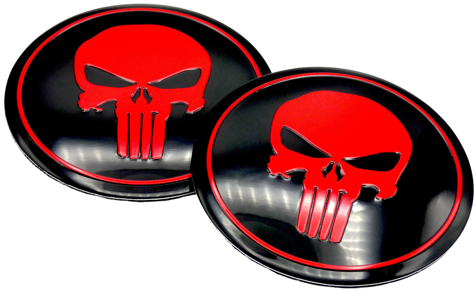 2x 2nd Amendment Metal Decal Sticker Emblems Fender Auto Truck Dome Shape 2.20″