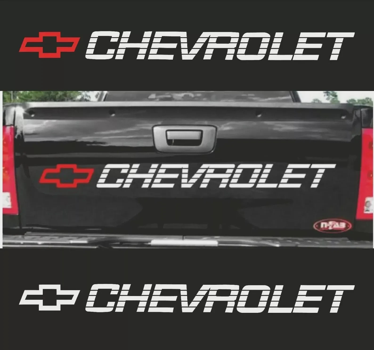 CHEVY Decals CHEVROLET Vinyl Sticker Silverado 1500 Bed Tailgate Letters 454 SS
