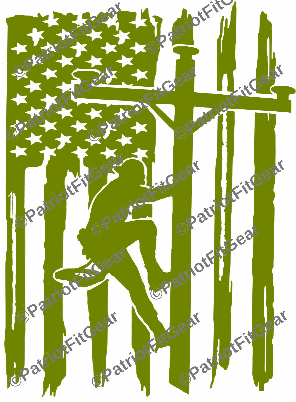Lineman life,Line Work,Lineman,Got Power Thank A Lineman,Flag,Vinyl Decal