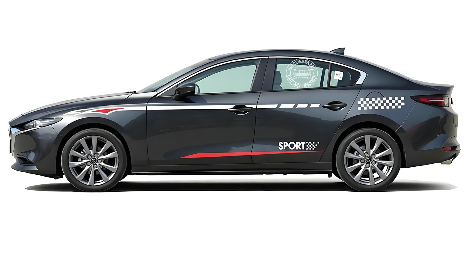 Graphics Car Sticker For Mazda 3 Side Door Decal Waist Line Racing Sport Stripes