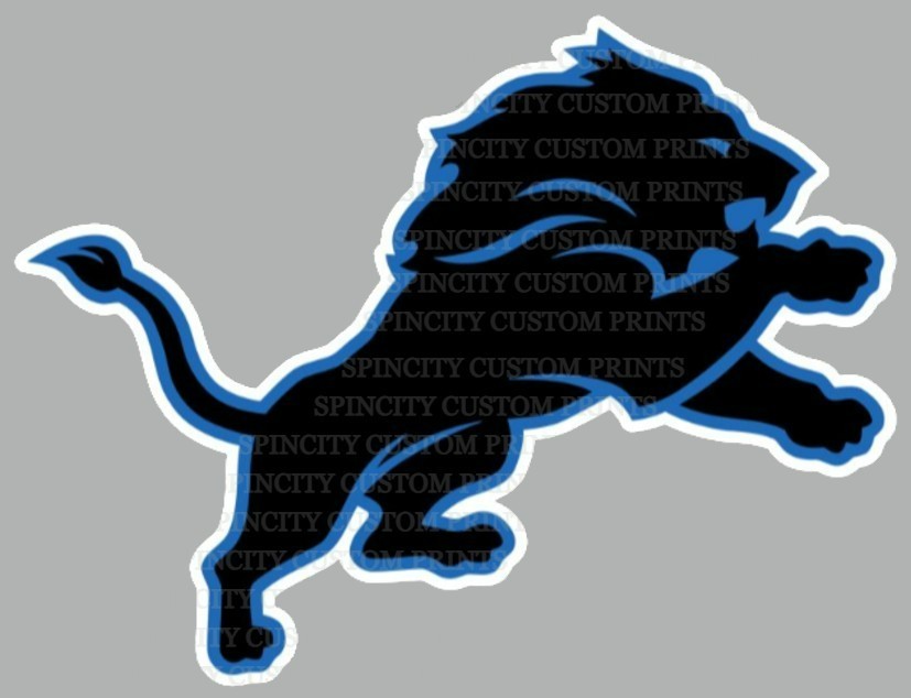 Detroit Lions Logo Vinyl Decal Weather Resistant Sticker Car Window 2”–8” Sizes