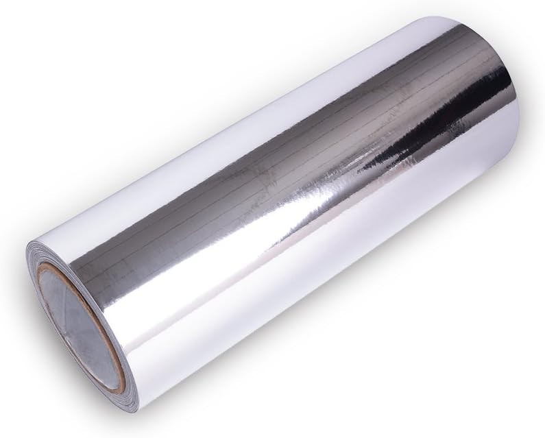 VINYL FROG Chrome Mirror Silver Car Wrap Vinyl 12″x60″ Air Release